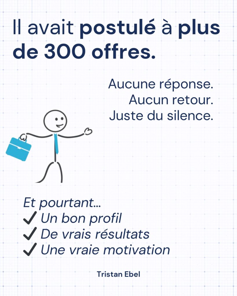 Il avait postulé à plus de 300 offres