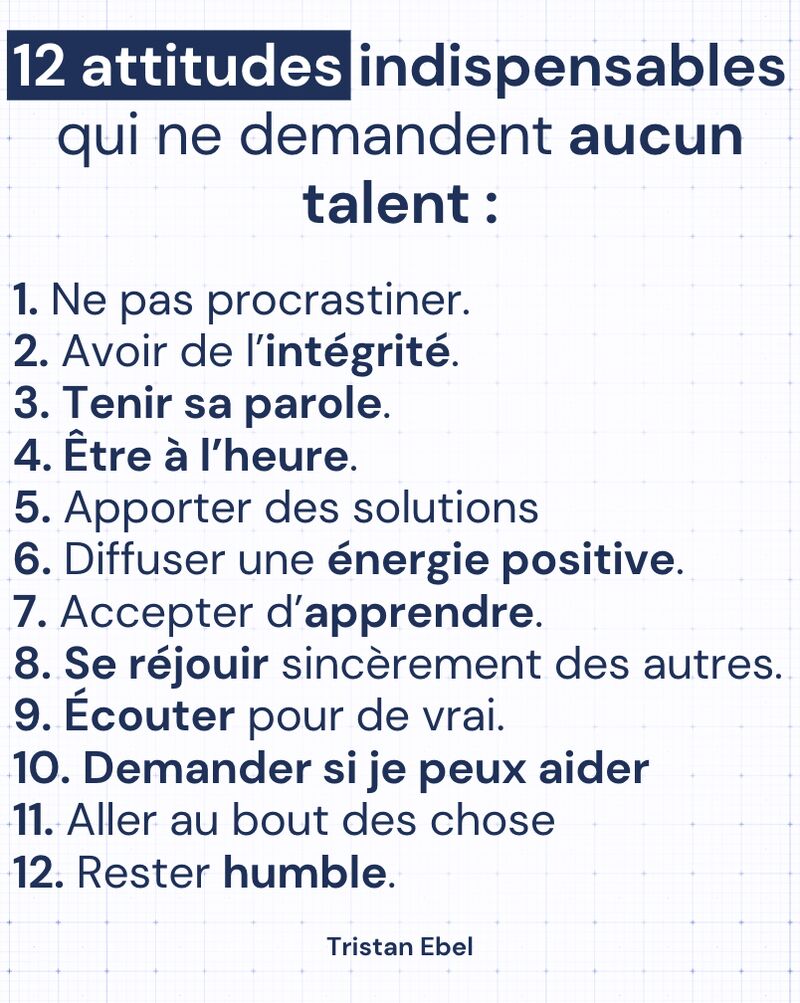 Image du post LinkedIn: J’ai longtemps cru que les meilleurs avaient un talent...