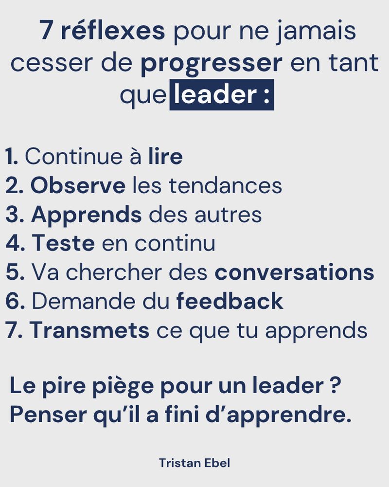 Image du post LinkedIn: Le pire piège pour un leader ?