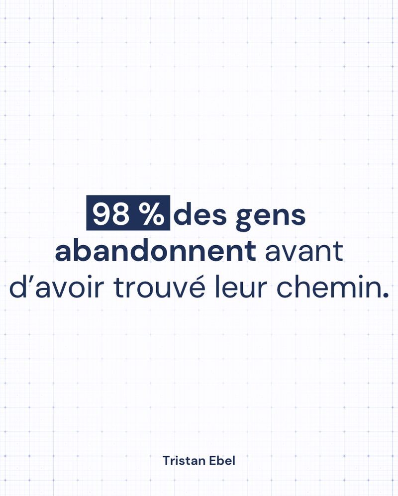Image du post LinkedIn: Personne ne démarre au sommet