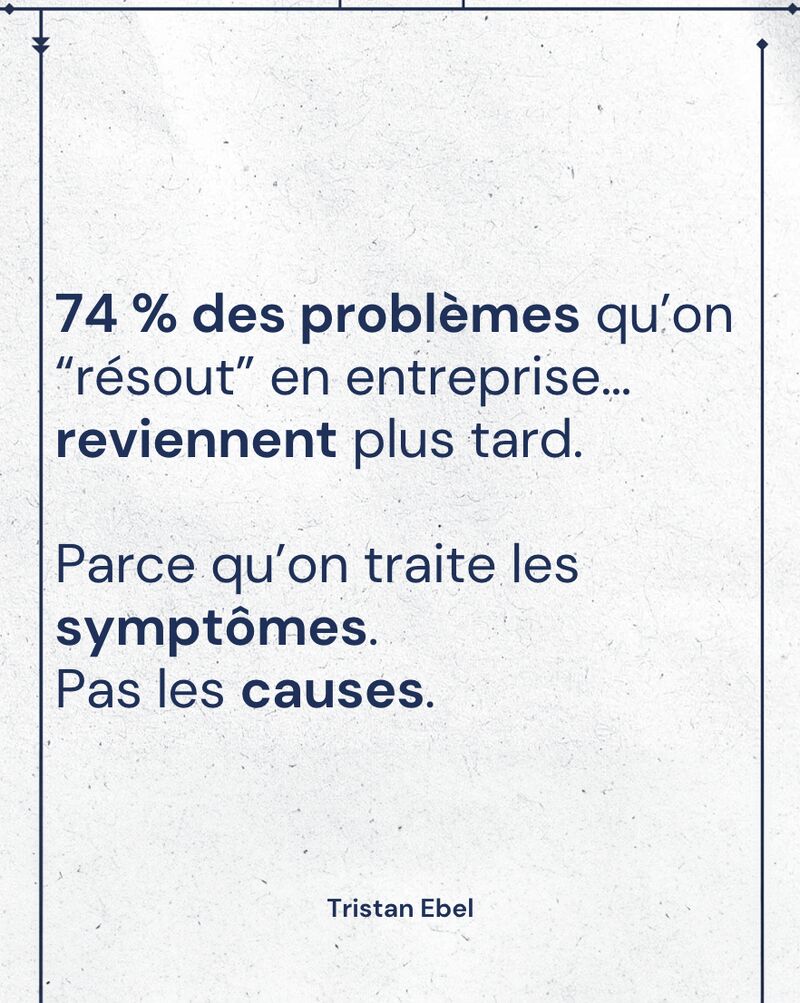 Image du post LinkedIn: Tu veux régler les vrais problèmes dans ton entreprise ?
