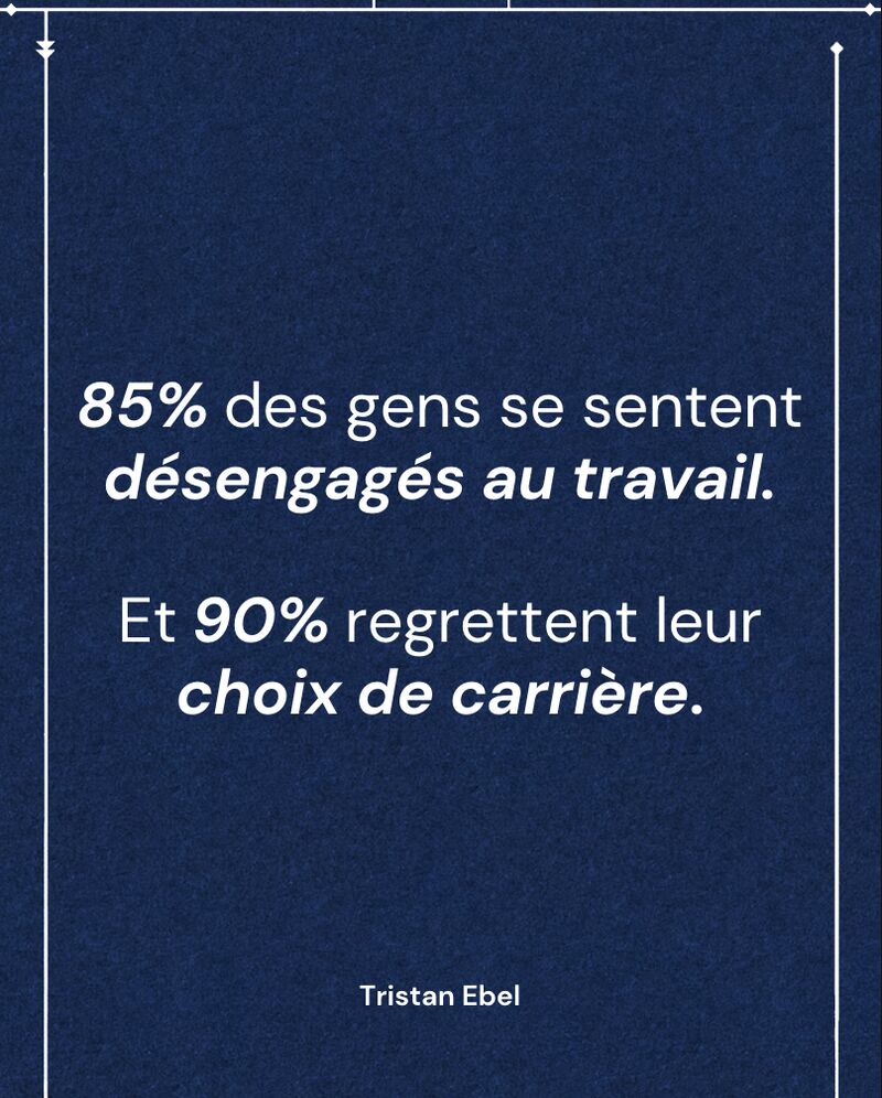 Image du post LinkedIn: 85 % des gens se sentent désengagés au travail