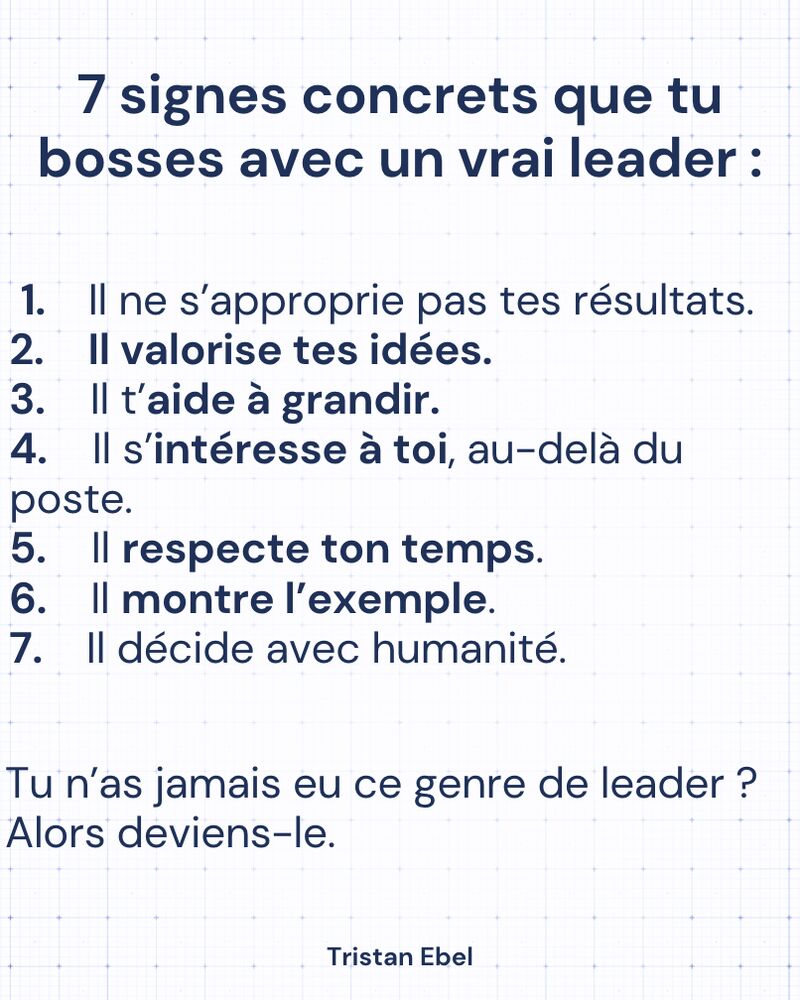 Image du post LinkedIn: Tu n’es pas vraiment un leader tant que tu n’as pas formé un autre leader… capable d’en former un à son tour