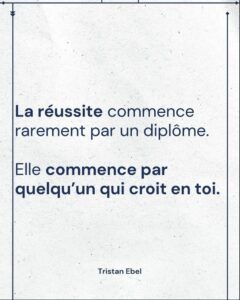 Image du post LinkedIn: 98 % des personnes qui réussissent ont un point commun : Quelqu’un a cru en elles avant qu’elles ne réussissent