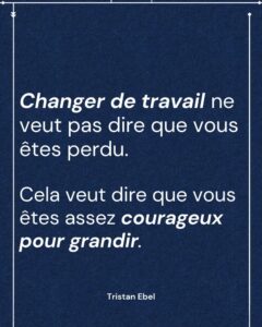 Image du post LinkedIn: Changer de job, ce n’est pas fuir