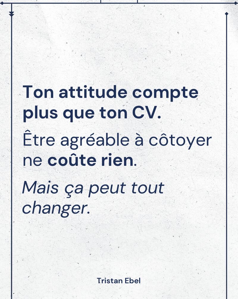 Image du post LinkedIn: 👉 Être agréable à côtoyer ne coûte rien