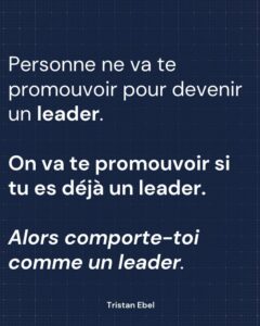 Image du post LinkedIn: Ce n’est pas ton titre qui fait de toi un leader