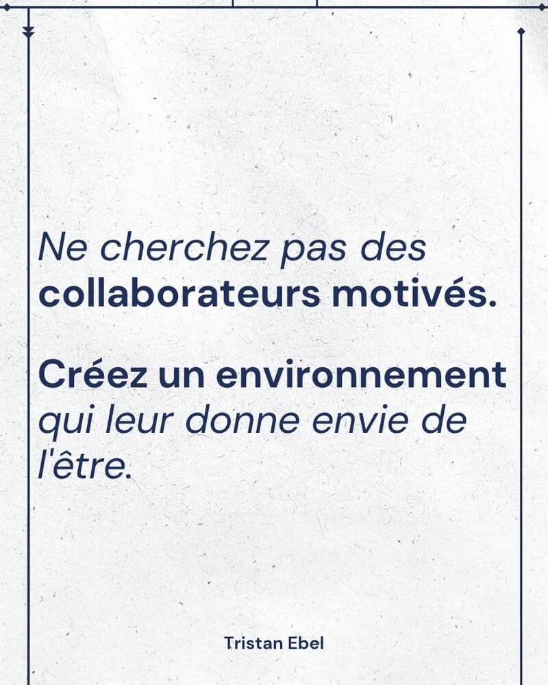 Image du post LinkedIn: Si vos collaborateurs sont démotivés, ce n’est pas (uniquement) leur faute