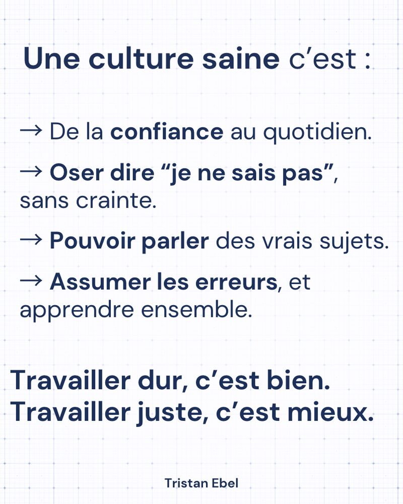 Image du post LinkedIn: Travailler dur, c’est bien