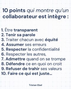 Image du post LinkedIn: L’intégrité devient de plus en plus rare