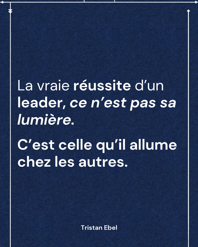 Image du post LinkedIn: Le leadership n’est pas une performance individuelle