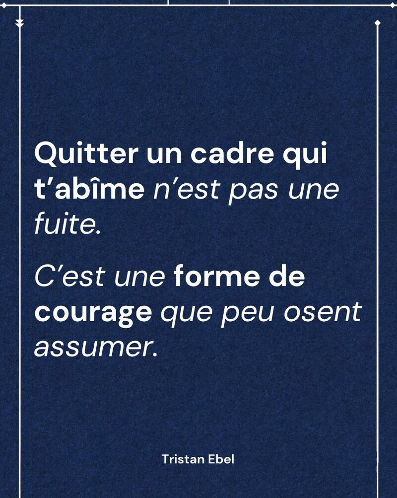 Image du post LinkedIn: Quitter un poste pour se préserver n’est pas un renoncement