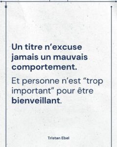 Image du post LinkedIn: Un statut n’autorise jamais les écarts