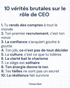 Image du post LinkedIn: On fantasme beaucoup le rôle de CEO