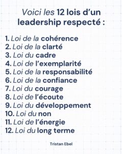 Image du post LinkedIn: On respecte un leader pour ce qu’il incarne