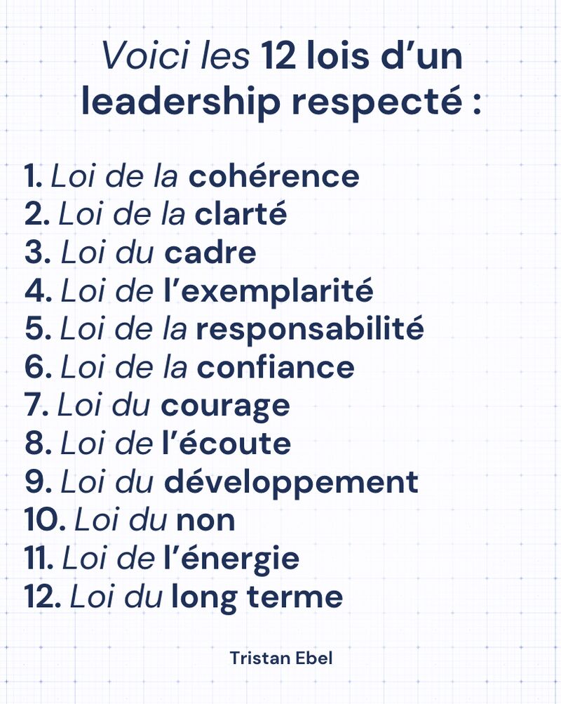 Image du post LinkedIn: On respecte un leader pour ce qu’il incarne