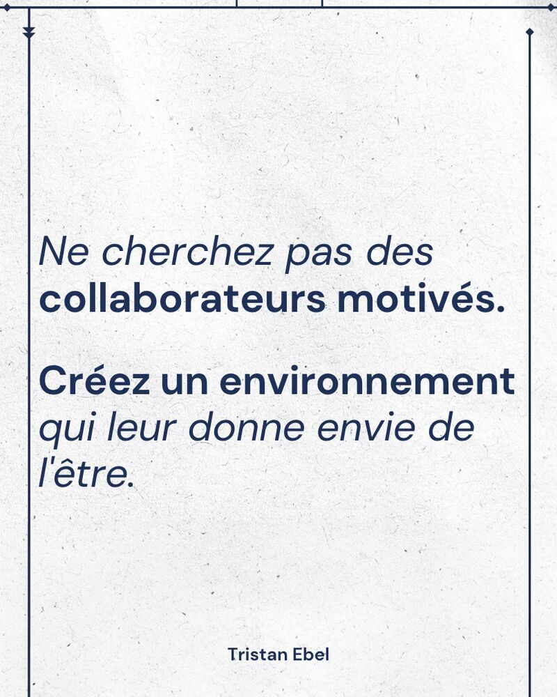 Image du post LinkedIn: Quand une équipe se démotive, ce n’est presque jamais un problème d’envie