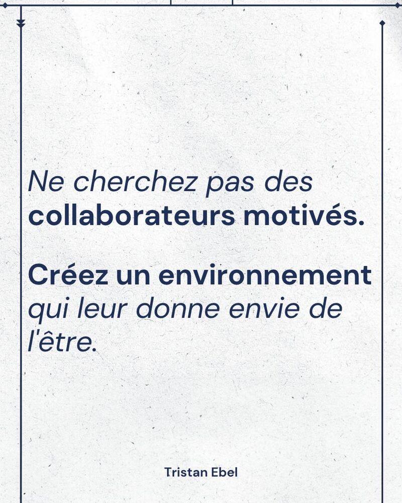 Image du post LinkedIn: Quand une équipe se démotive, on cherche souvent la cause chez les collaborateurs