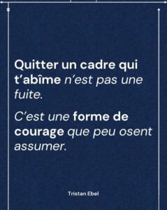 Image du post LinkedIn: Quitter un poste pour se préserver n’est pas abandonner