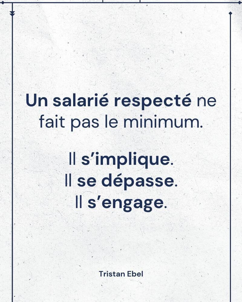 Image du post LinkedIn: Un collaborateur respecté ne se contente pas de faire acte de présence