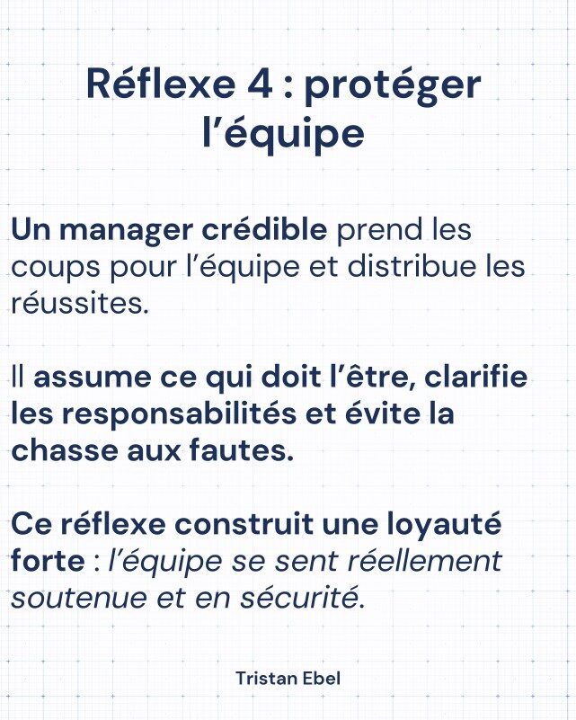 Image du post LinkedIn: La crédibilité d’un manager n’est pas liée à son poste