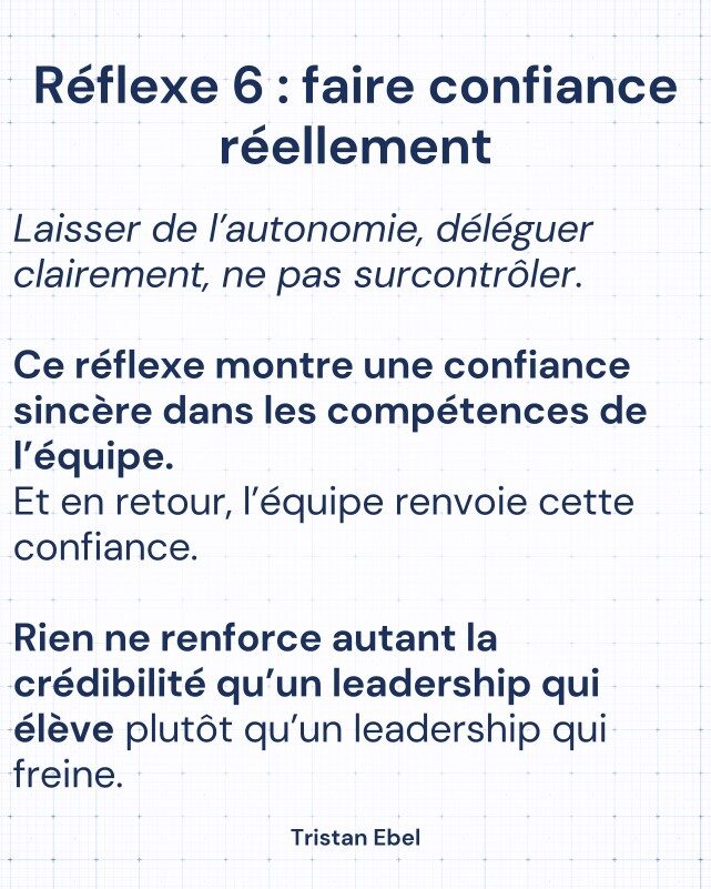 Image du post LinkedIn: La crédibilité d’un manager n’est pas liée à son poste
