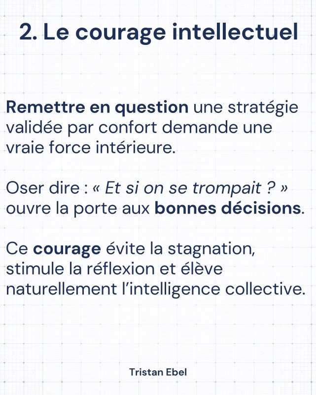 Image du post LinkedIn: Le courage est souvent mal compris en leadership