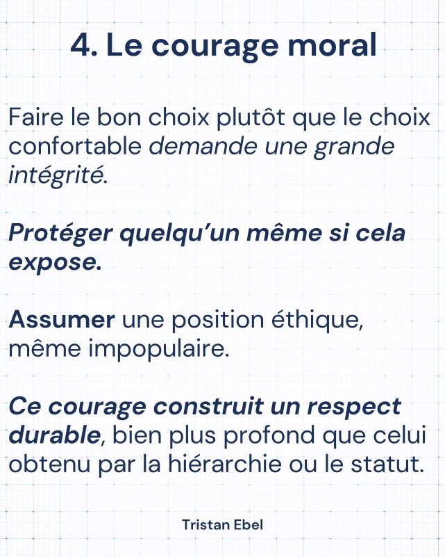 Image du post LinkedIn: Le courage est souvent mal compris en leadership