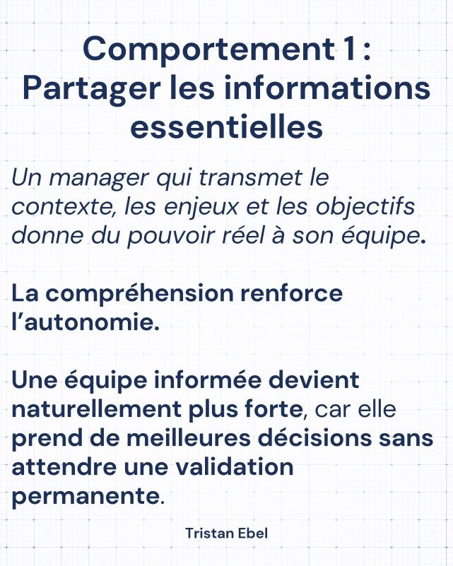 Image du post LinkedIn: Les meilleurs managers ne cherchent pas à être indispensables