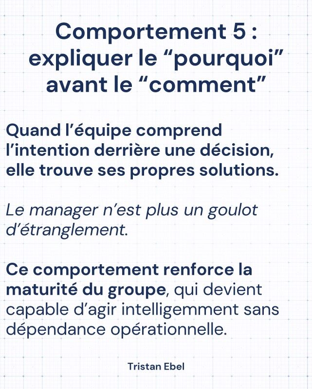 Image du post LinkedIn: Les meilleurs managers ne cherchent pas à être indispensables