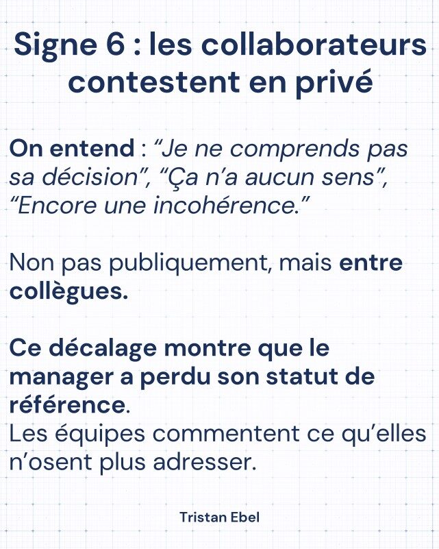 Image du post LinkedIn: Une équipe ne dit presque jamais : “On n’a plus confiance en notre manager