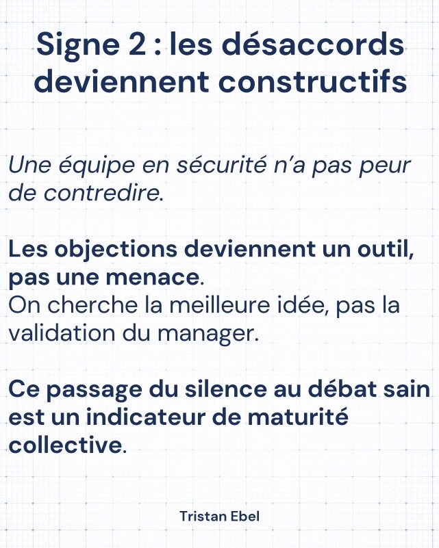 Image du post LinkedIn: Une équipe qui dit la vérité n’est pas une équipe courageuse