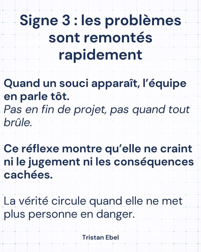 Image du post LinkedIn: Une équipe qui dit la vérité n’est pas une équipe courageuse