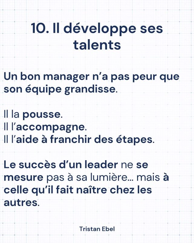 Image du post LinkedIn: Le leadership ne se joue pas dans les grandes déclarations