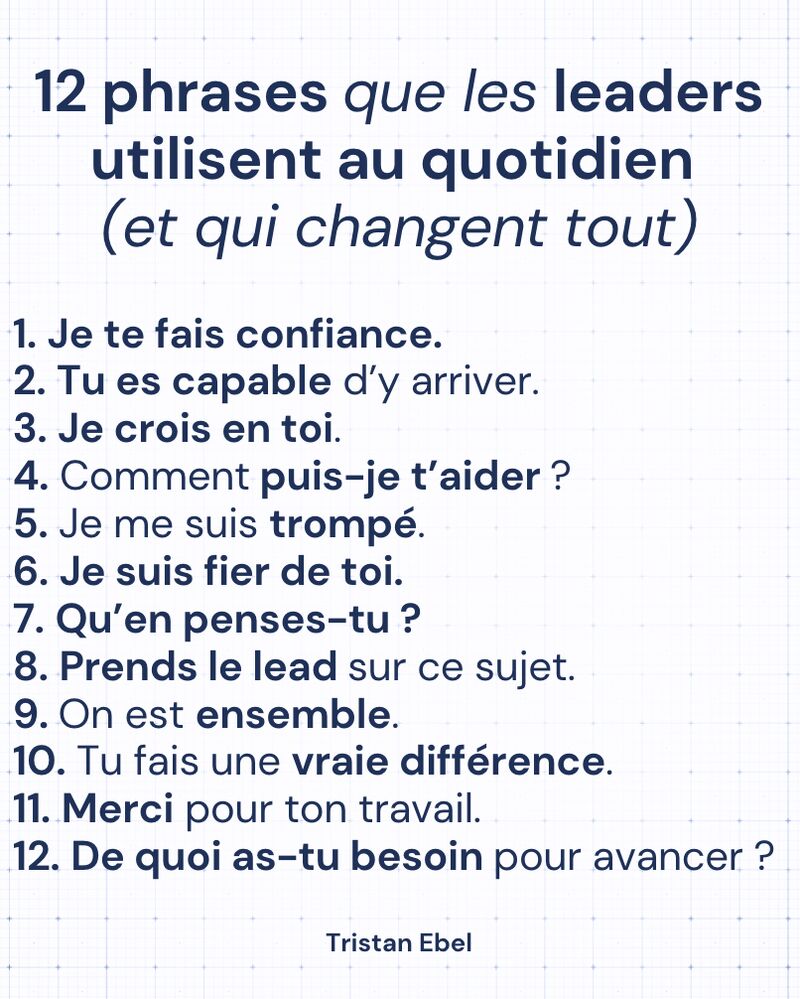 Image du post LinkedIn: Le leadership ne se voit pas seulement dans les décisions