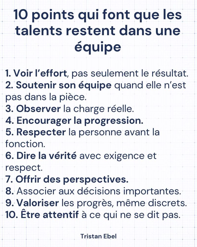 Image du post LinkedIn: Les talents ne s’attachent pas à un poste