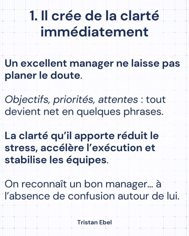 Image du post LinkedIn: On identifie rarement un grand manager au premier regard