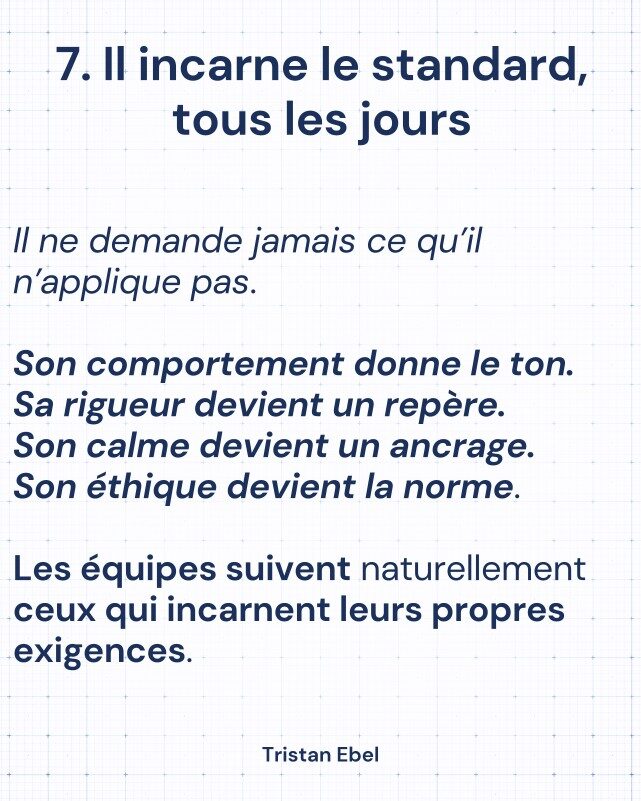 Image du post LinkedIn: On identifie rarement un grand manager au premier regard