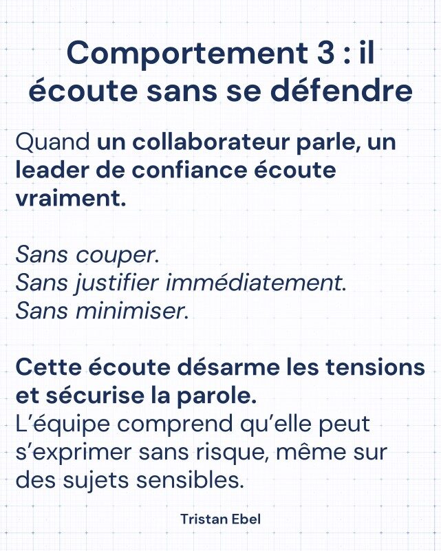 Image du post LinkedIn: Quand une équipe dit : “On peut lui faire confiance”, ce n’est jamais un compliment anodin