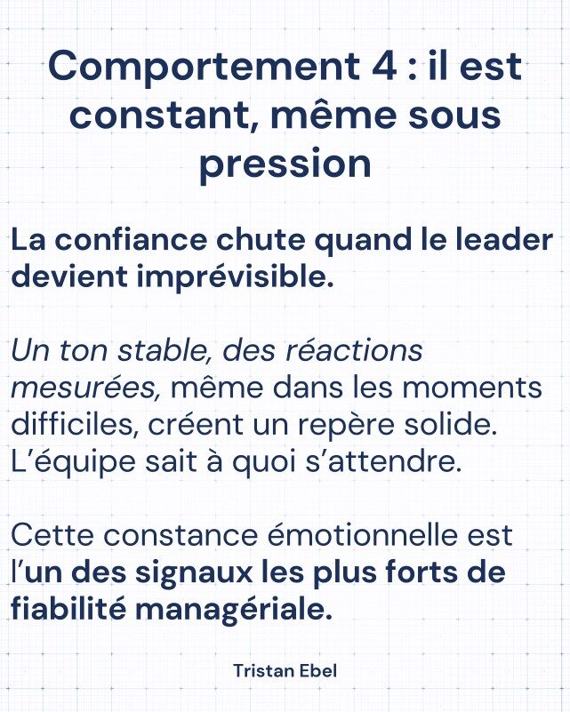 Image du post LinkedIn: Quand une équipe dit : “On peut lui faire confiance”, ce n’est jamais un compliment anodin