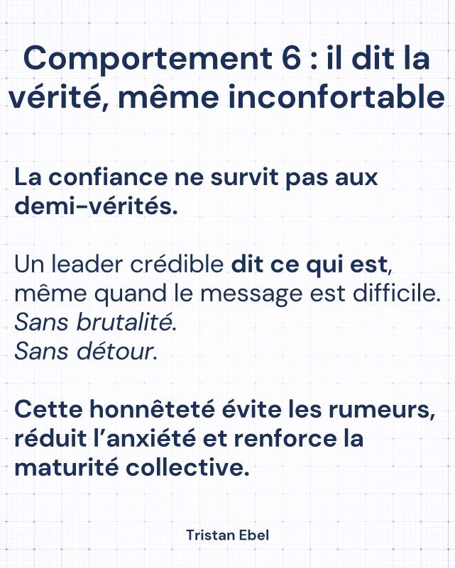 Image du post LinkedIn: Quand une équipe dit : “On peut lui faire confiance”, ce n’est jamais un compliment anodin