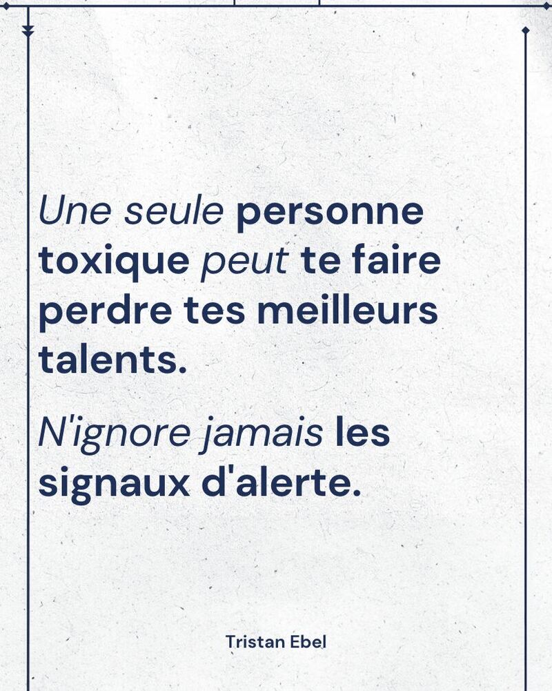Image du post LinkedIn: Tu ne perds pas tes meilleurs talents par hasard
