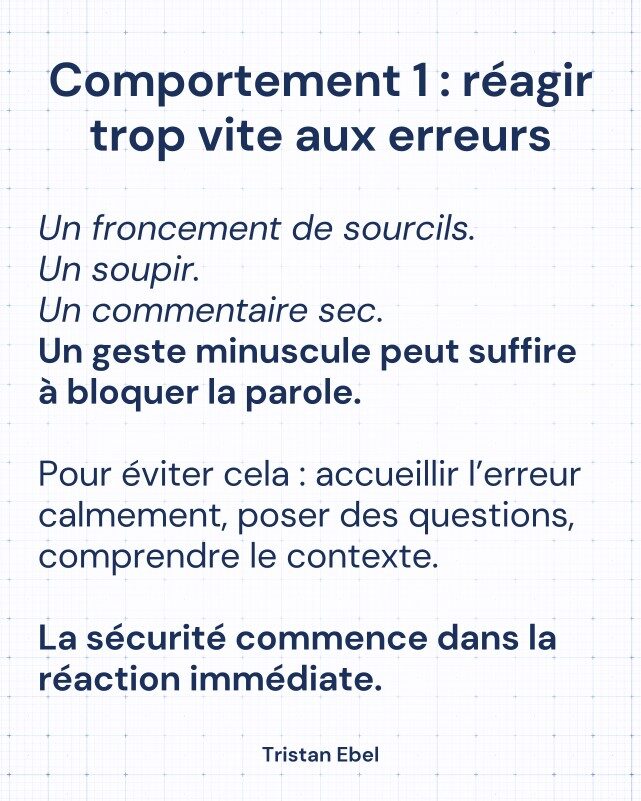 Image du post LinkedIn: Une équipe silencieuse n’est pas une équipe stable