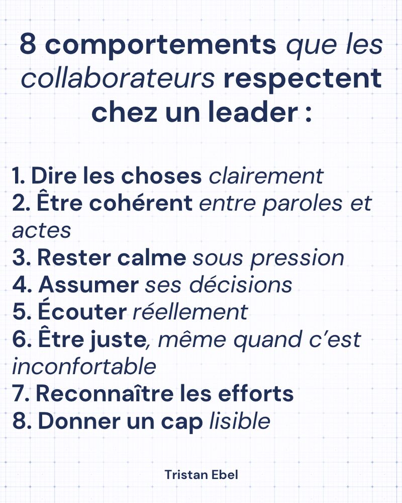 Image du post LinkedIn: Le respect ne vient pas d’un titre