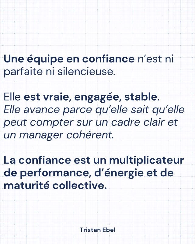 Image du post LinkedIn: On reconnaît un bon manager… à la façon dont son équipe se comporte quand il n’est pas là