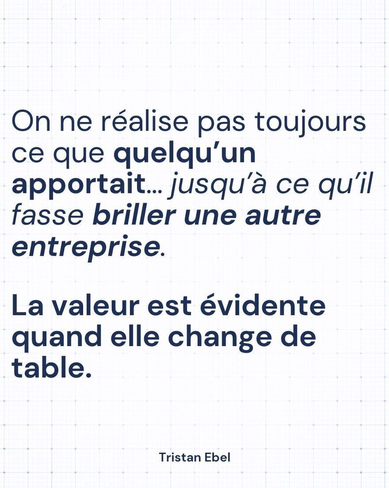Image du post LinkedIn: Un collaborateur peut être remplacé