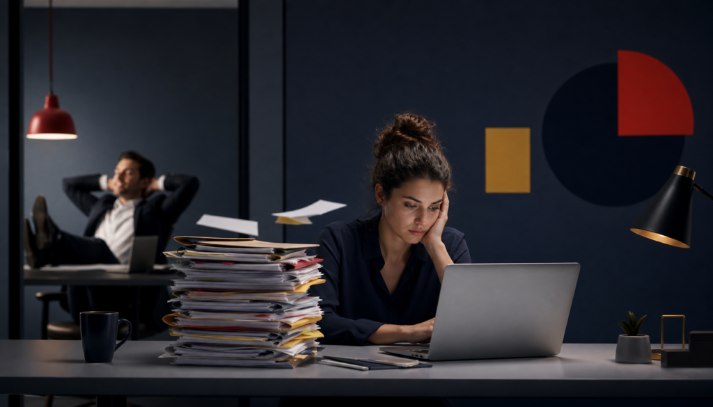 Il y a toujours un collègue qui fait semblant de travailler et ses dossiers finissent sur votre bureau