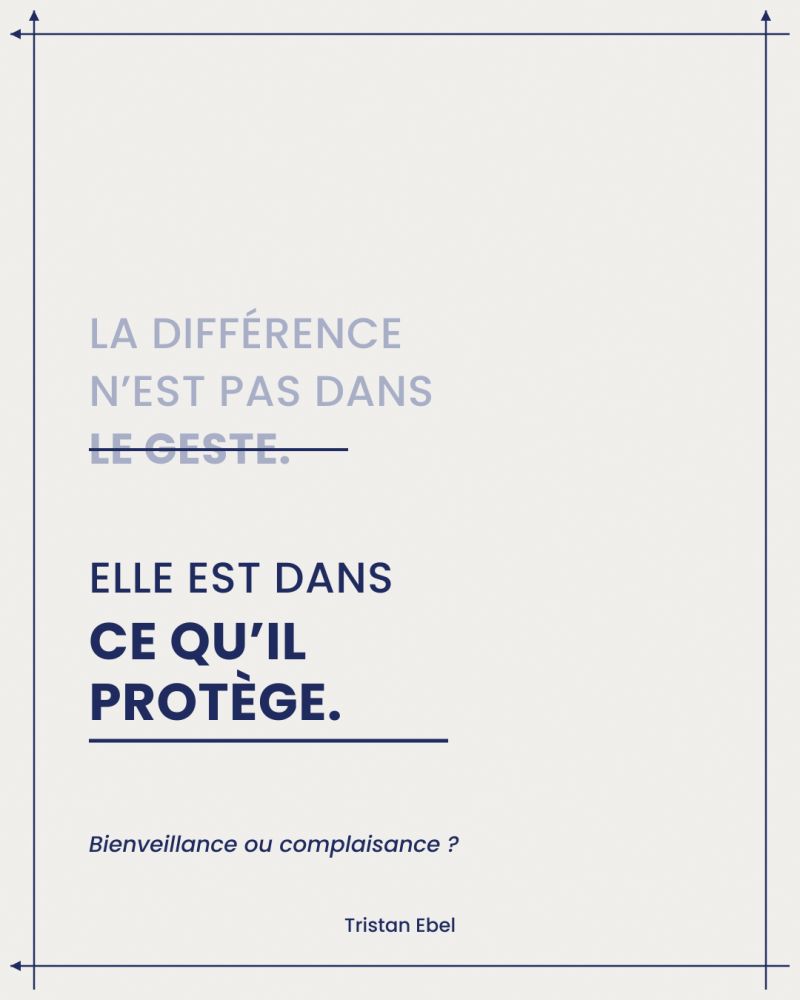 Image du post LinkedIn: Être bienveillant avec quelqu'un, ce n'est pas le ménager