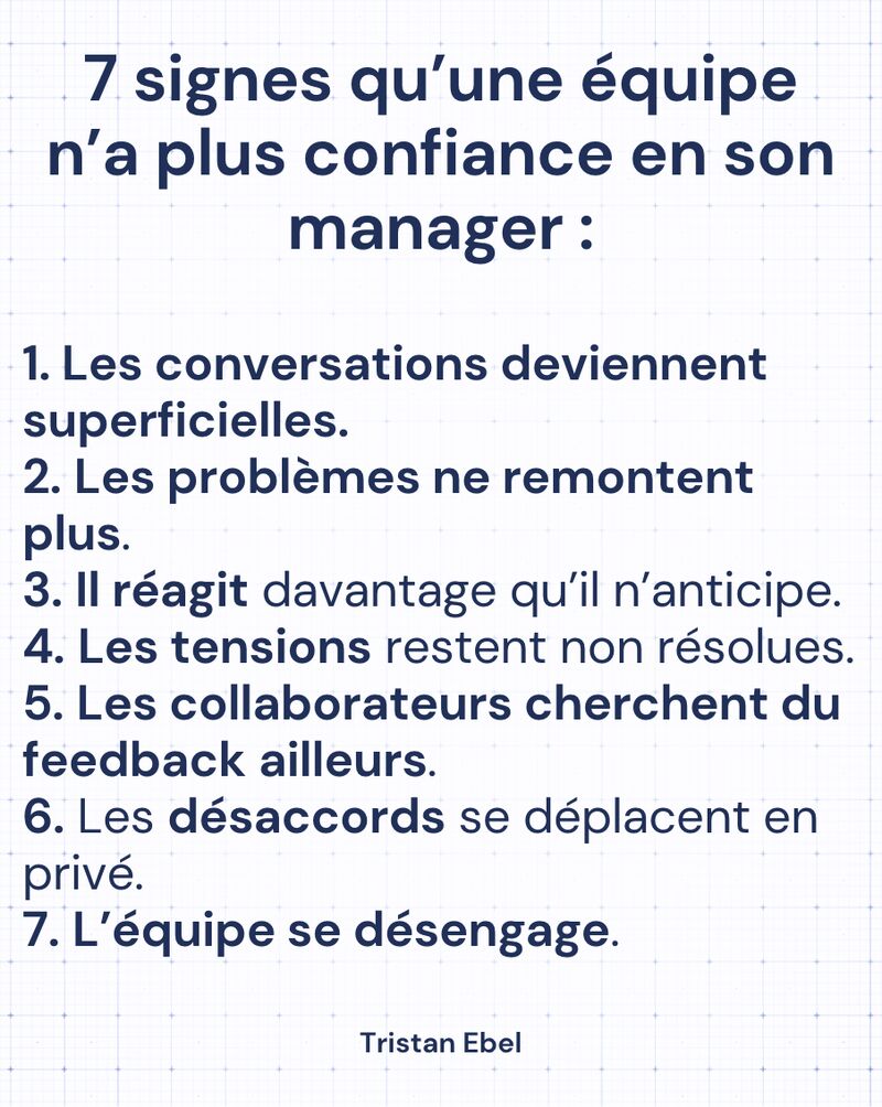 Image du post LinkedIn: La perte de confiance ne fait pas toujours de bruit