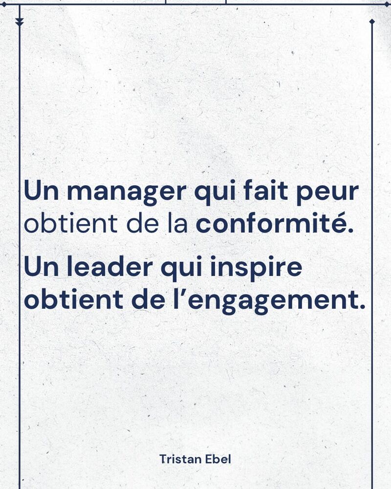 Image du post LinkedIn: Un manager qui fait peur obtient de l’obéissance